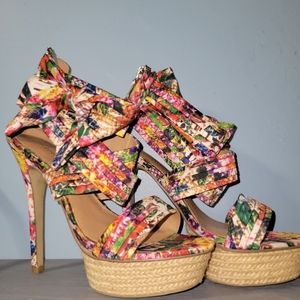 Zigi Soho colorful platform shoes, high heels